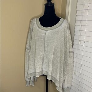 Free People Gray Sweatshirt